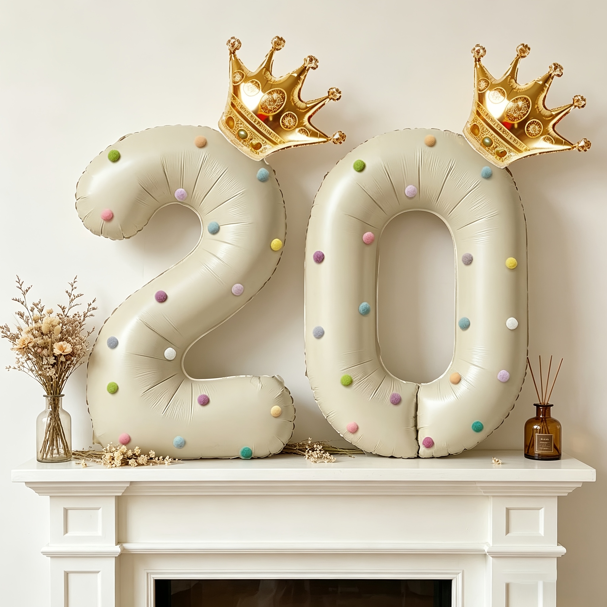 Large 40inch Cream-Colored Num - Wedding/Event Supply Store 评论和价格