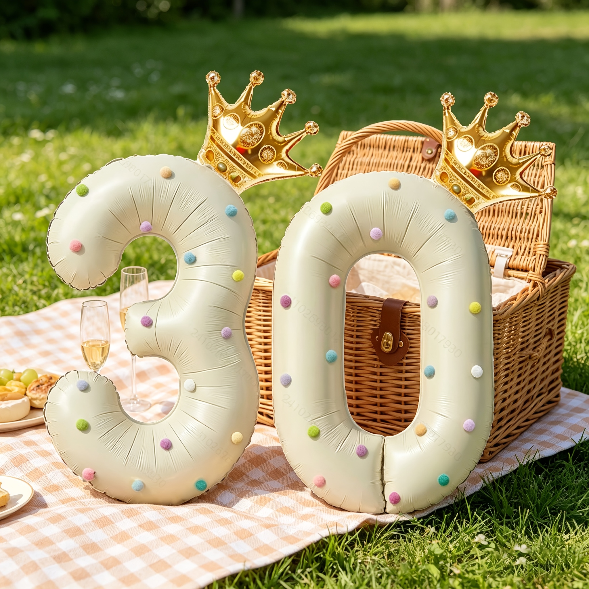 Large 40inch Cream-Colored Num - Wedding/Event Supply Store 评论和价格