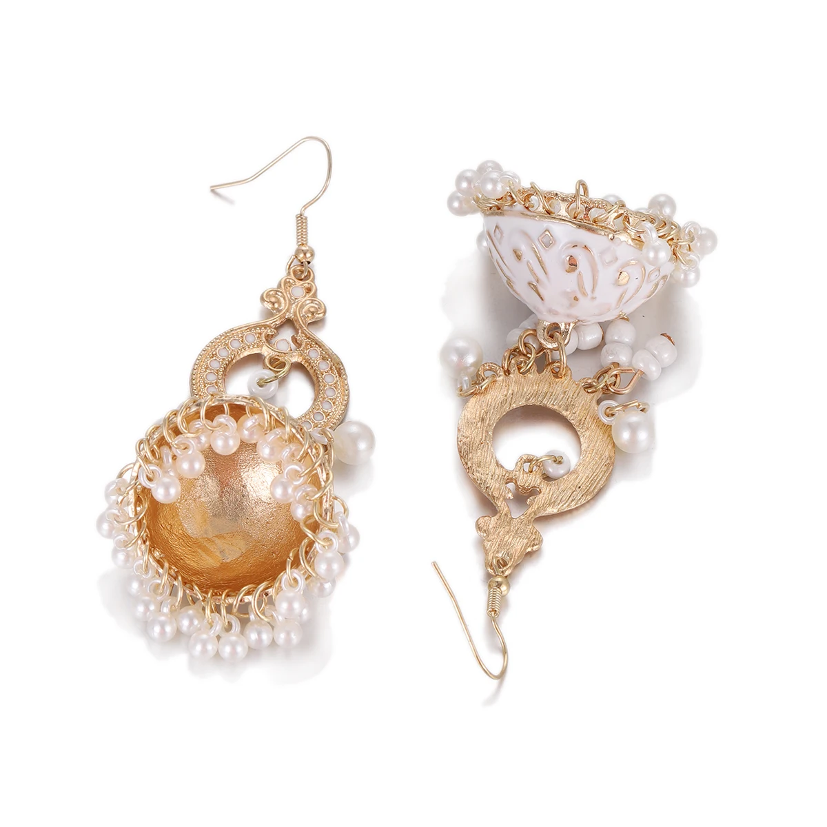 Boho White Enamel Indian Bell  - Indian Wedding Supply 评论和价格
