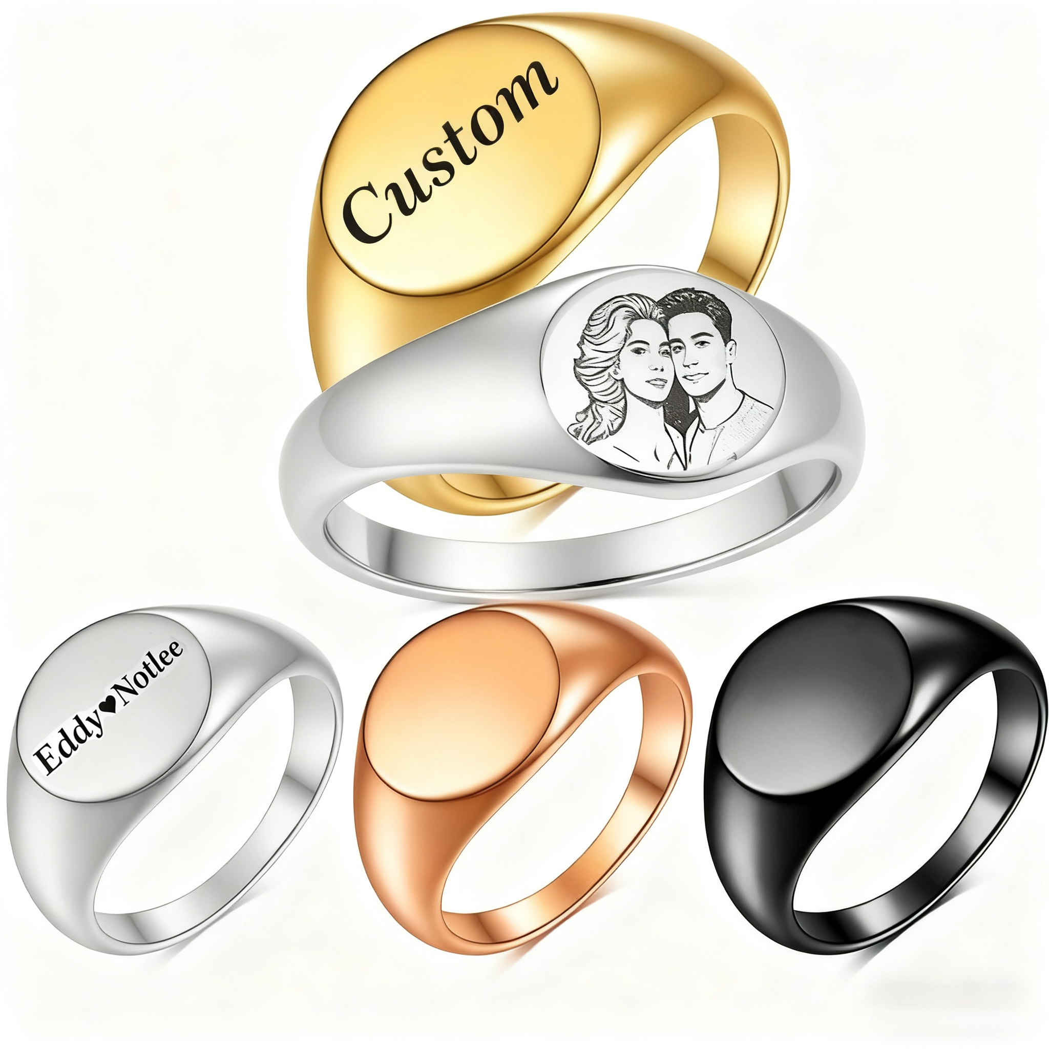 Custom Engraved Picture Logo N - Wedding Zone 评论和价格