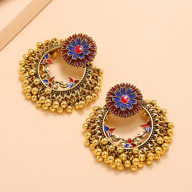 Indian Jhumka Ear Rings For Wo - Indian Wedding Supply 评论和价格