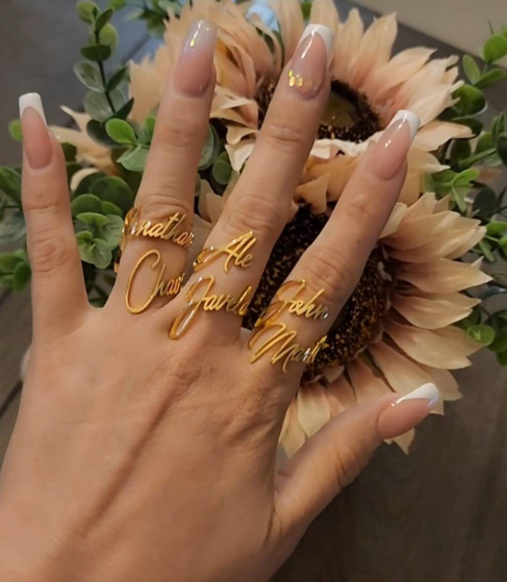 Personalized Custom  Name Ring - Wedding Zone 评论和价格