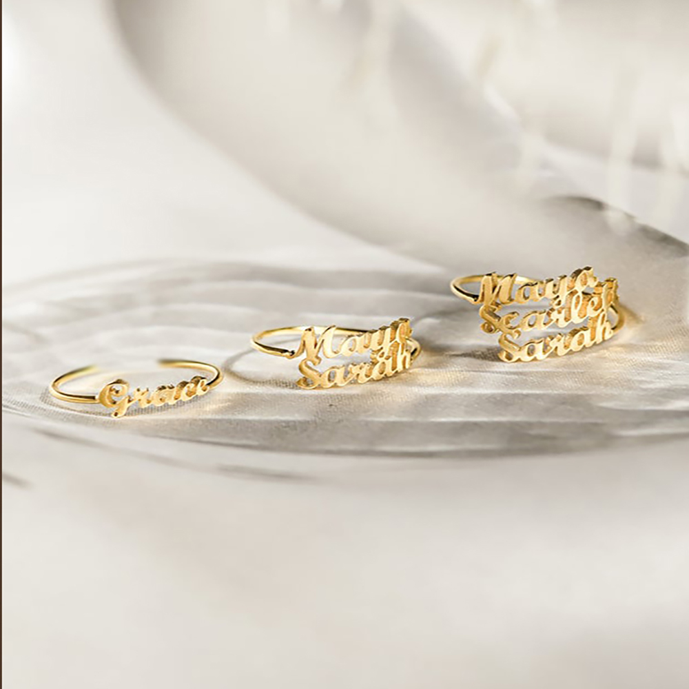 Personalized Custom  Name Ring - Wedding Zone 评论和价格