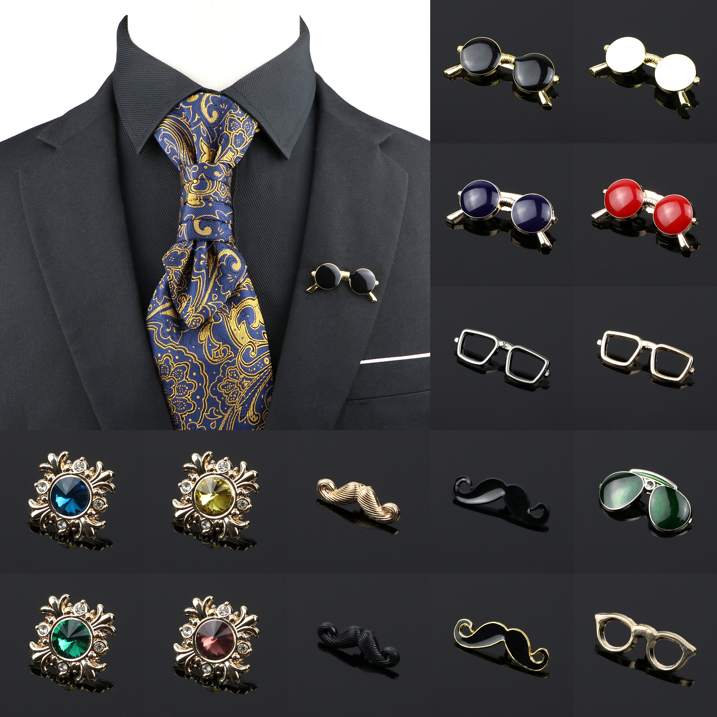 Fashion Gentleman Brooch For M - Suit Supply Wedding Party 评论和价格
