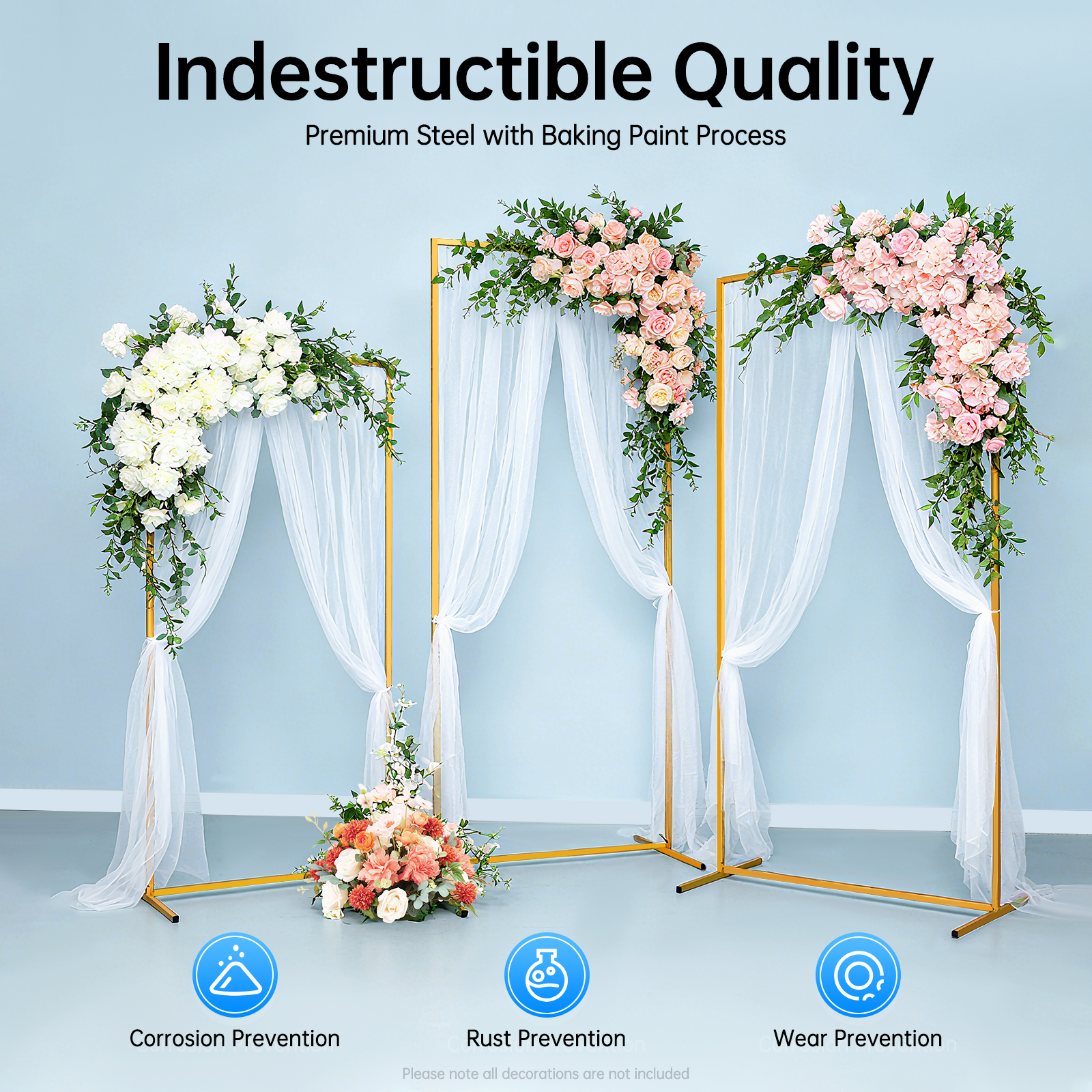 Gold Wedding Stand Set With En - Wedding Package Gold 评论和价格