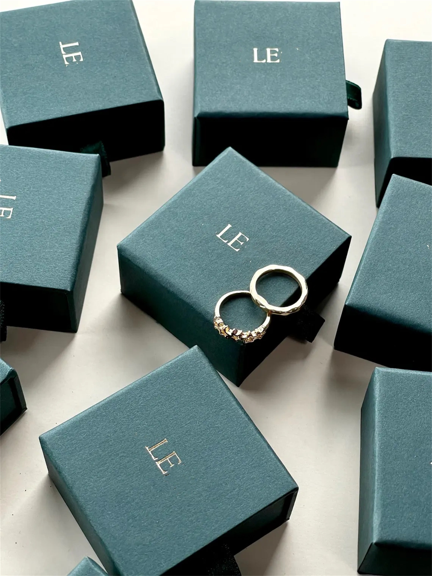 20 pcs Tiny dark green ring bo - Wedding Package Gold 评论和价格
