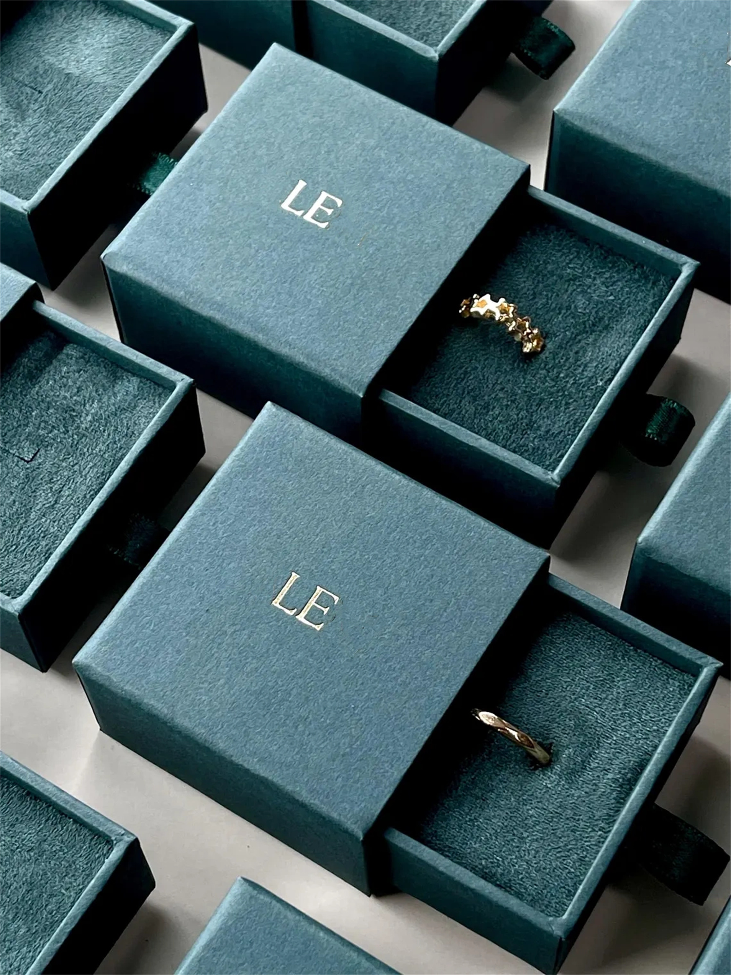 20 pcs Tiny dark green ring bo - Wedding Package Gold 评论和价格