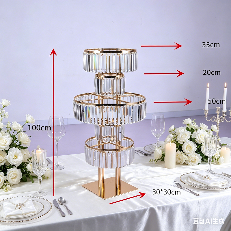 4 PCS Flower Rack Crystal Road - Wedding/Event Supply Store 评论和价格