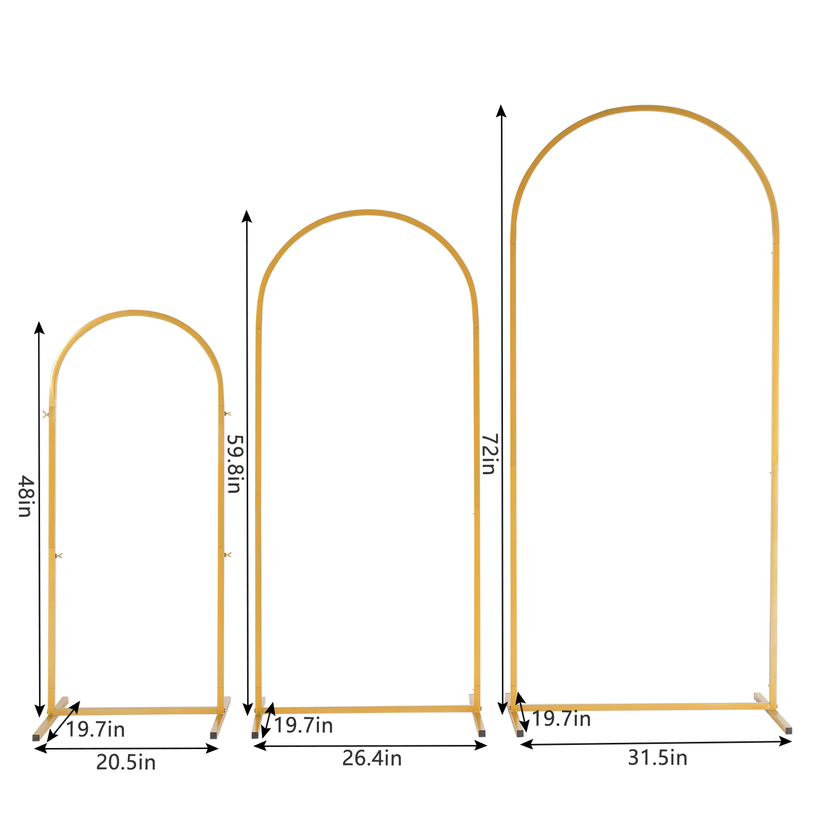 Golden metal balloon arch brac - Confetti Balloon Set 评论和价格
