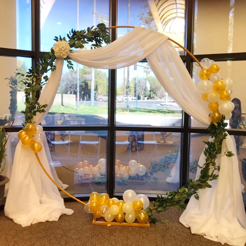 Wedding Arch Stand Round Metal - Confetti Balloon Set 评论和价格