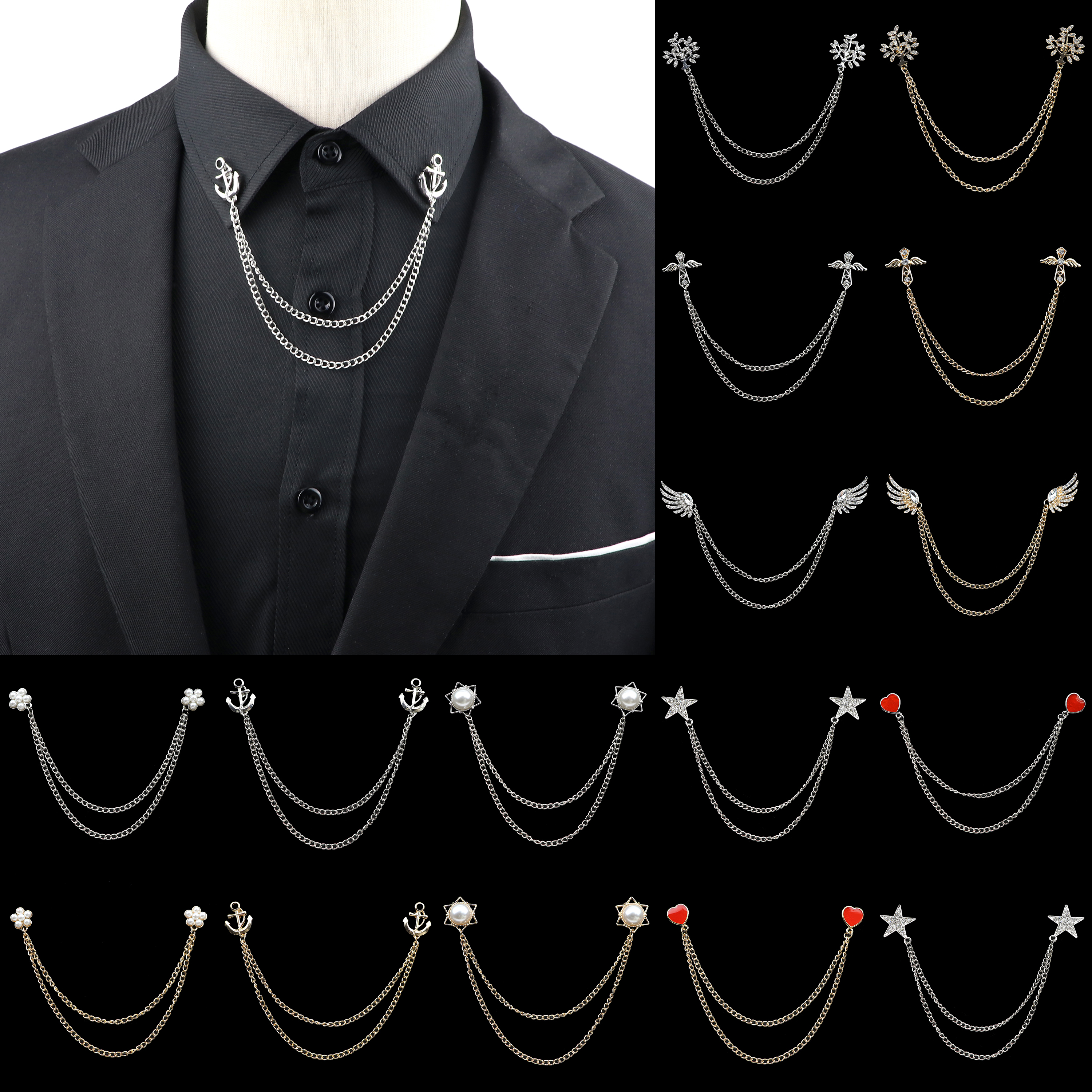 Fashion Gentleman Tassel Brooc - Suit Supply Wedding Party 评论和价格