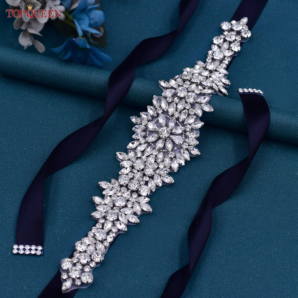 TOPQUEEN S319 Rhinestones Wedd - Bridal Sash Ribbon 评论和价格