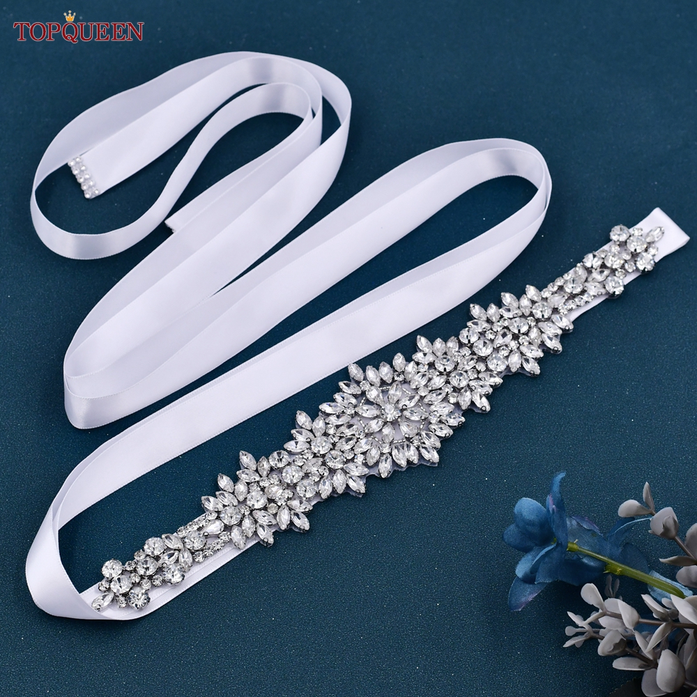 TOPQUEEN S319 Rhinestones Wedd - Bridal Sash Ribbon 评论和价格