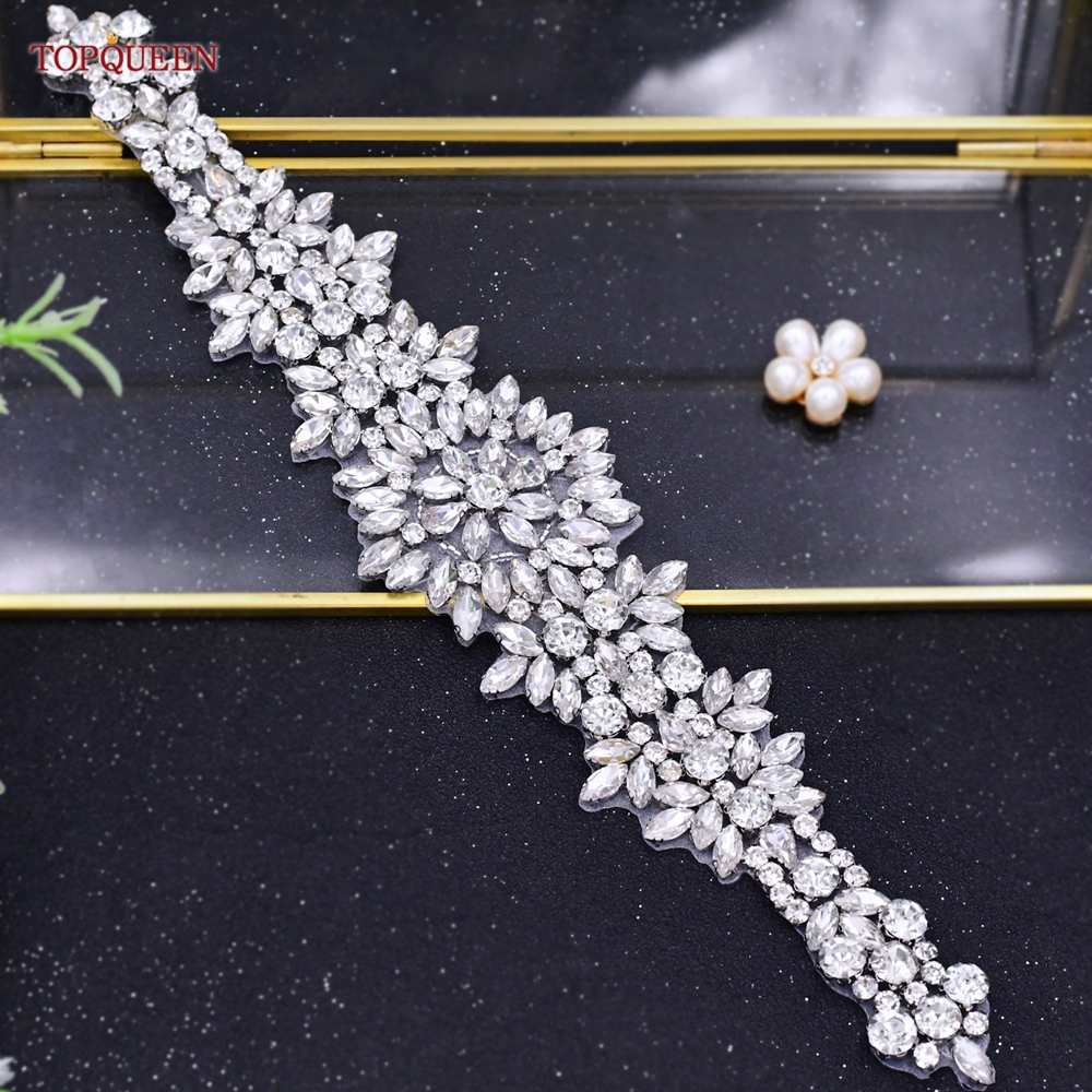 TOPQUEEN S319 Rhinestones Wedd - Bridal Sash Ribbon 评论和价格