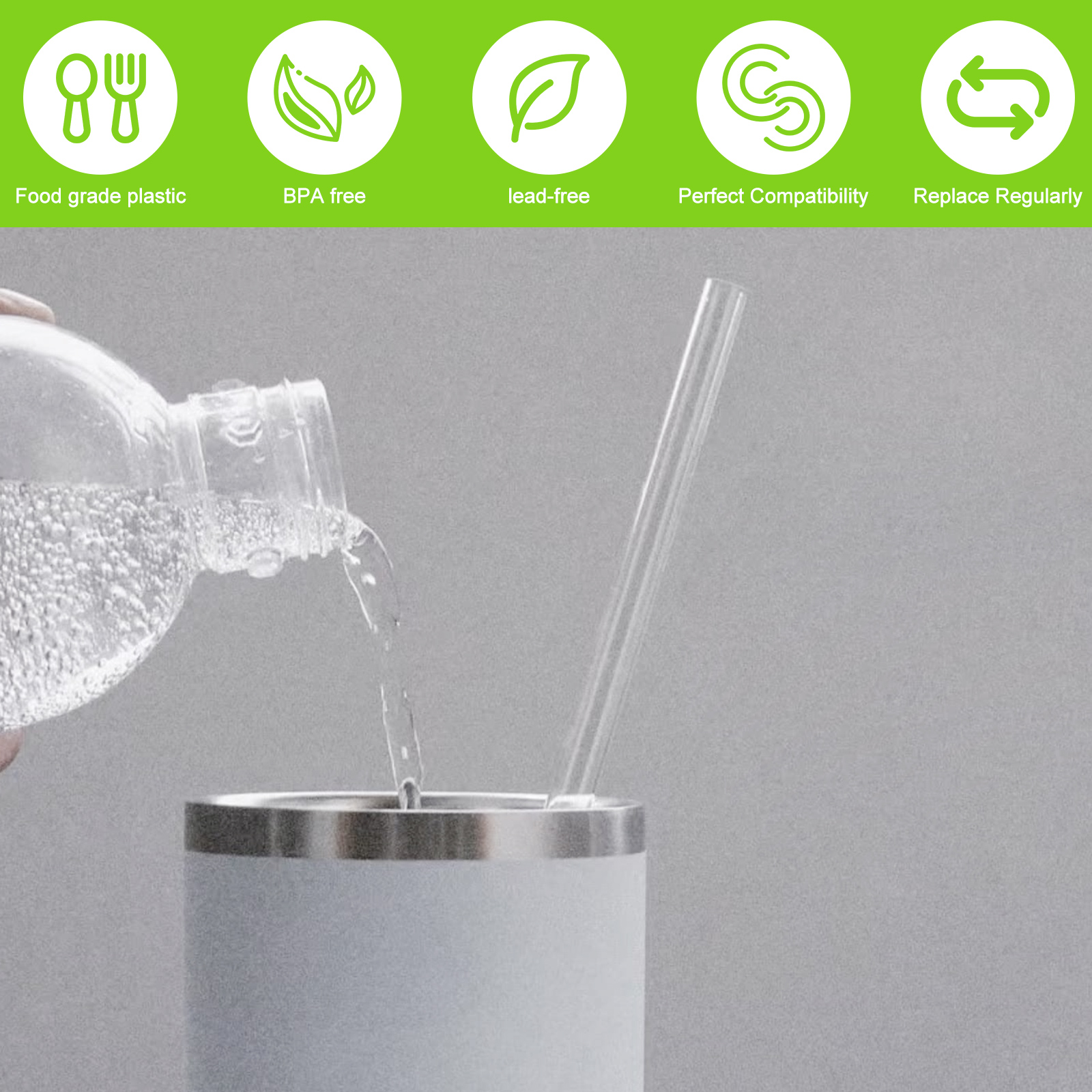 Drinking Straws Smoothie Drink - Wedding Water Supply 评论和价格