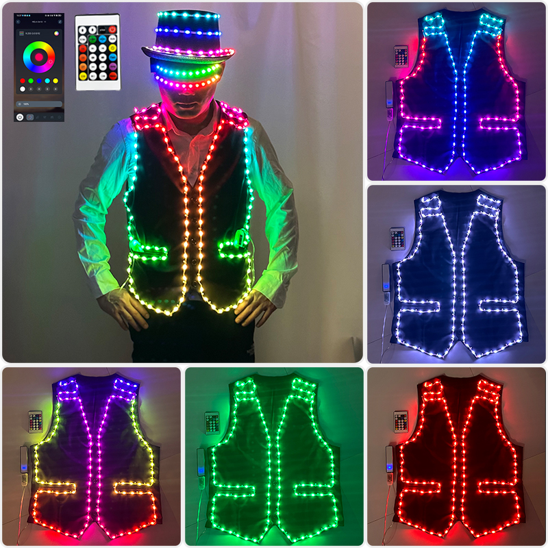 Full Color LED Costume Luminou - Suit Supply Wedding Party 评论和价格
