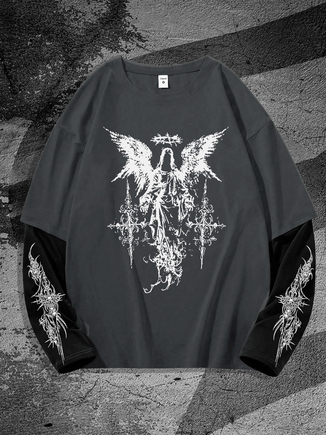 New men's long-sleeved T-shirt - Wedding Yes 评论和价格