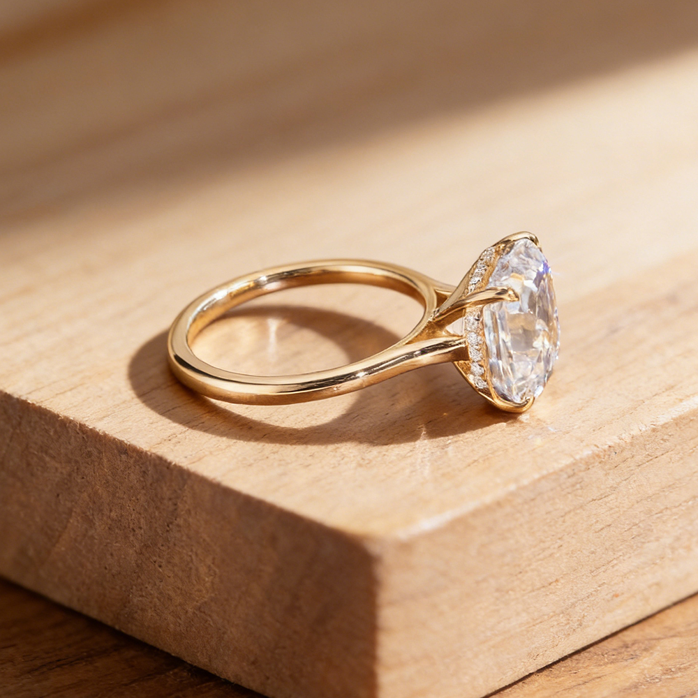 EWYA Asscher Cut 1/2/3/5CT 3EX - Wedding Zone 评论和价格