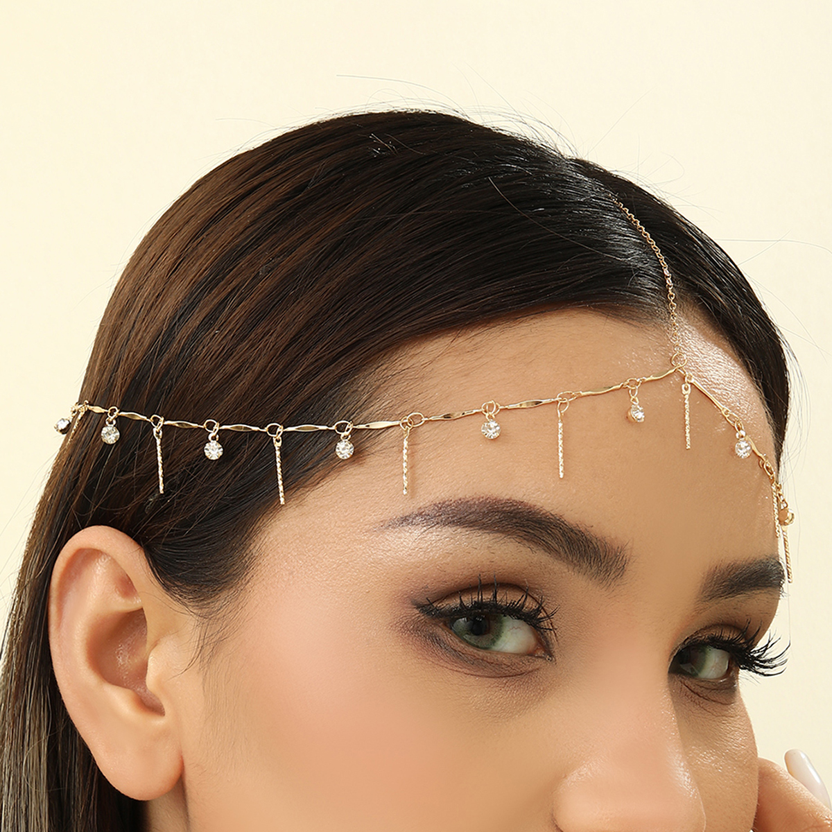 Boho Tassels Rhinestone Head C - Indian Wedding Supply 评论和价格