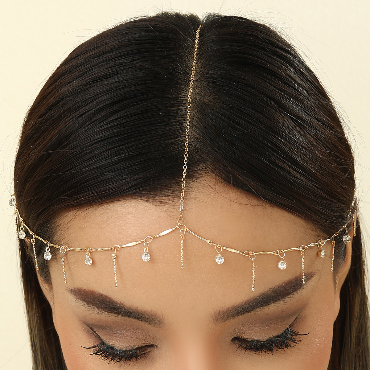 Boho Tassels Rhinestone Head C - Indian Wedding Supply 评论和价格