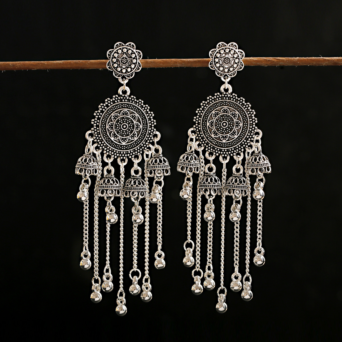 Chain Pendientes Earring And H - Indian Wedding Supply 评论和价格