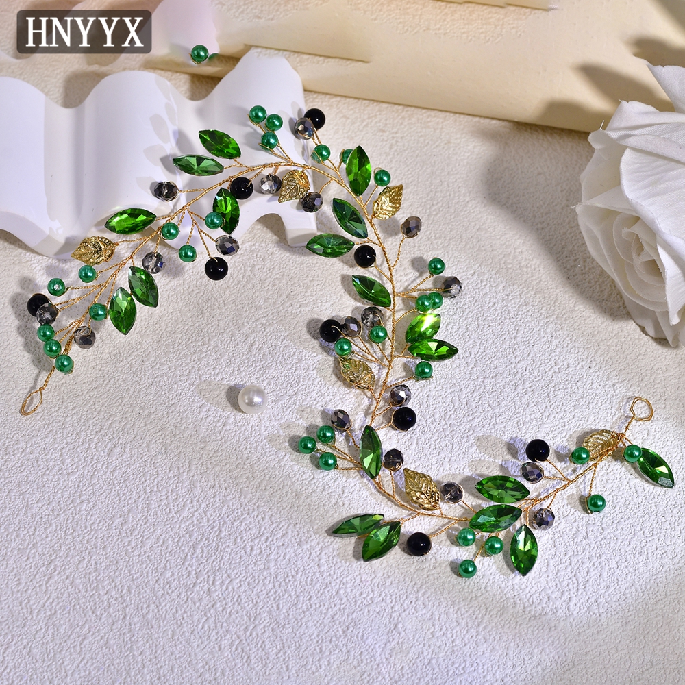 HNYYX Green Bling Rhinestone B - Bridal Sash Ribbon 评论和价格
