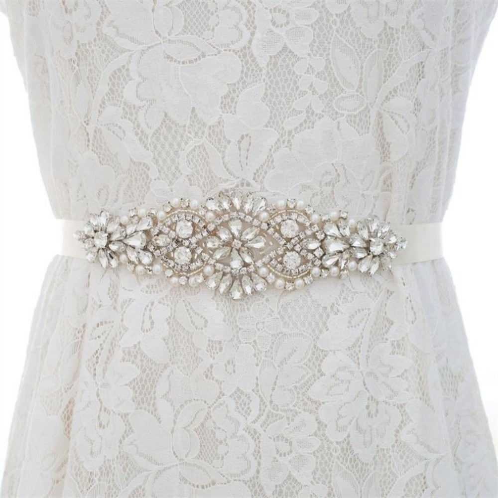 Fashion Ribbon Bridal Belt Lon - Bridal Sash Ribbon 评论和价格