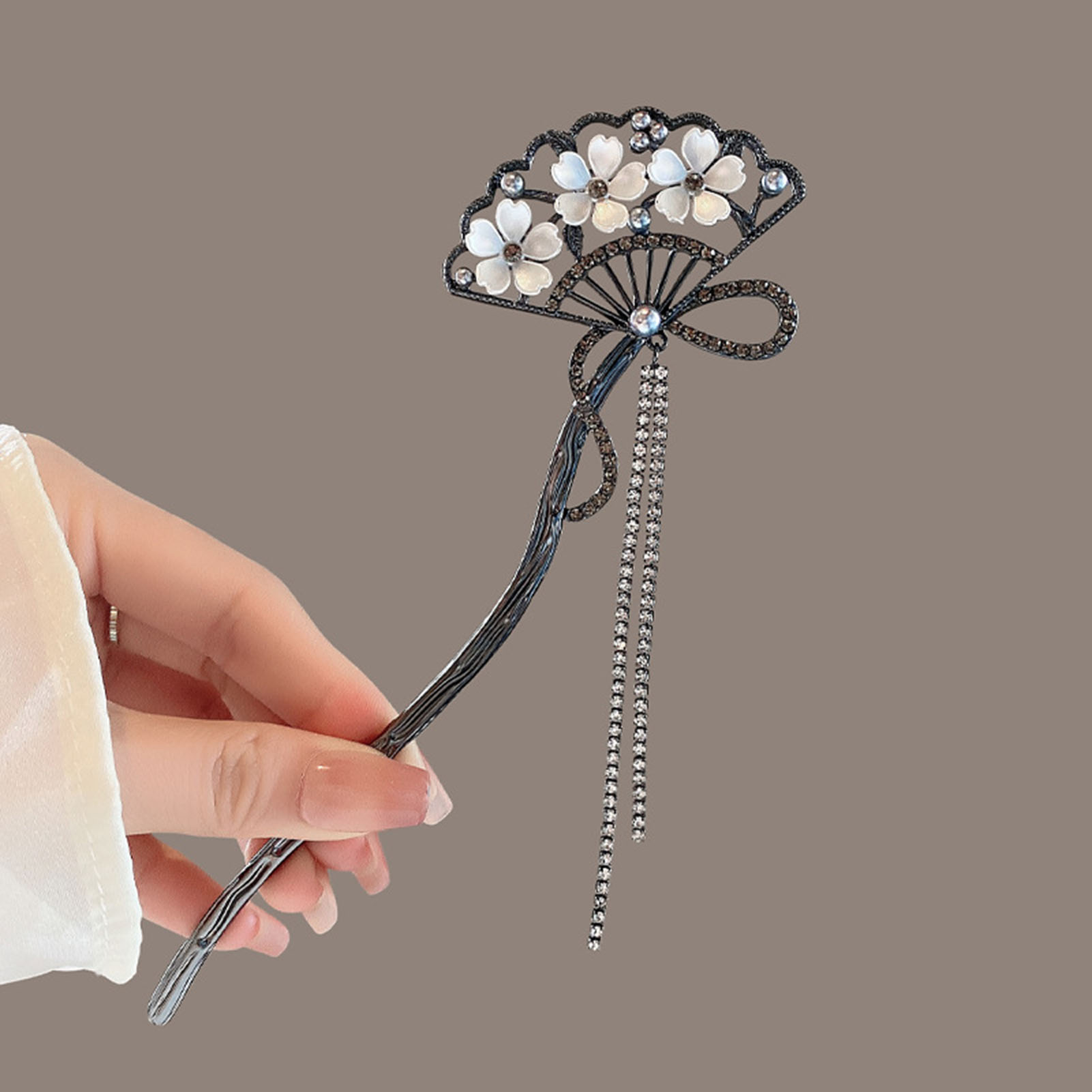 Vintage Flower Fan Shaped Hair - Wedding Decoration Supply 评论和价格