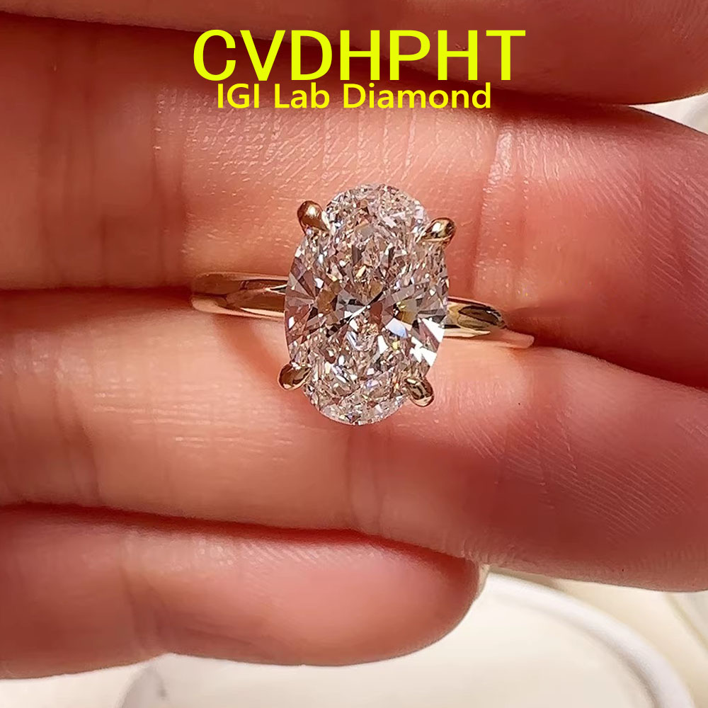 18K gold Diamond Ring Oval 1-5 - Wedding Zone 评论和价格