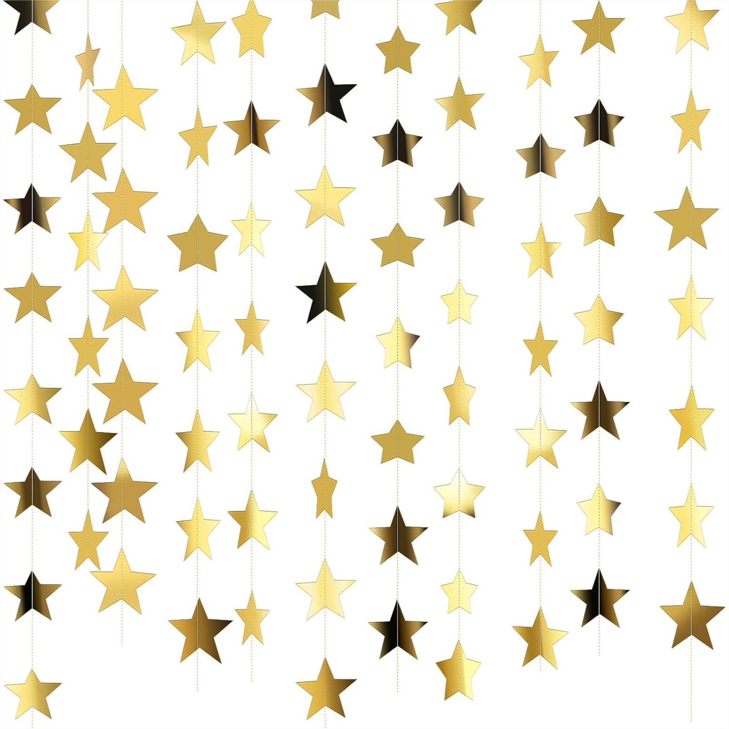 130ft Star Garland Banner for  - Wedding Decoration Supply 评论和价格