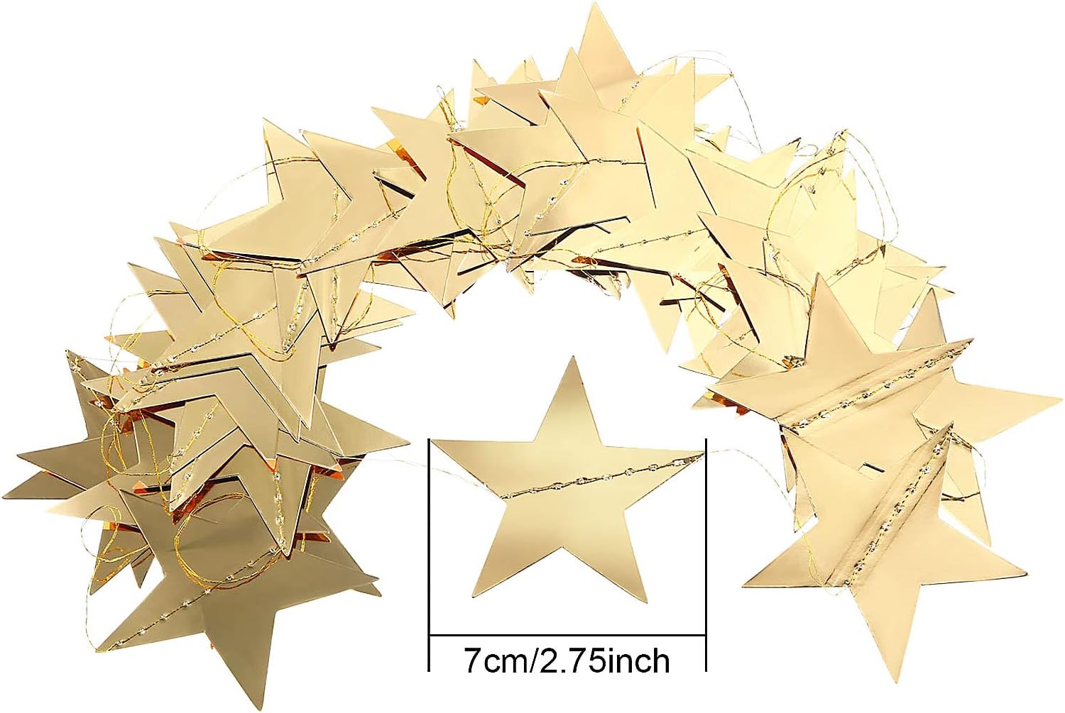 130ft Star Garland Banner for  - Wedding Decoration Supply 评论和价格